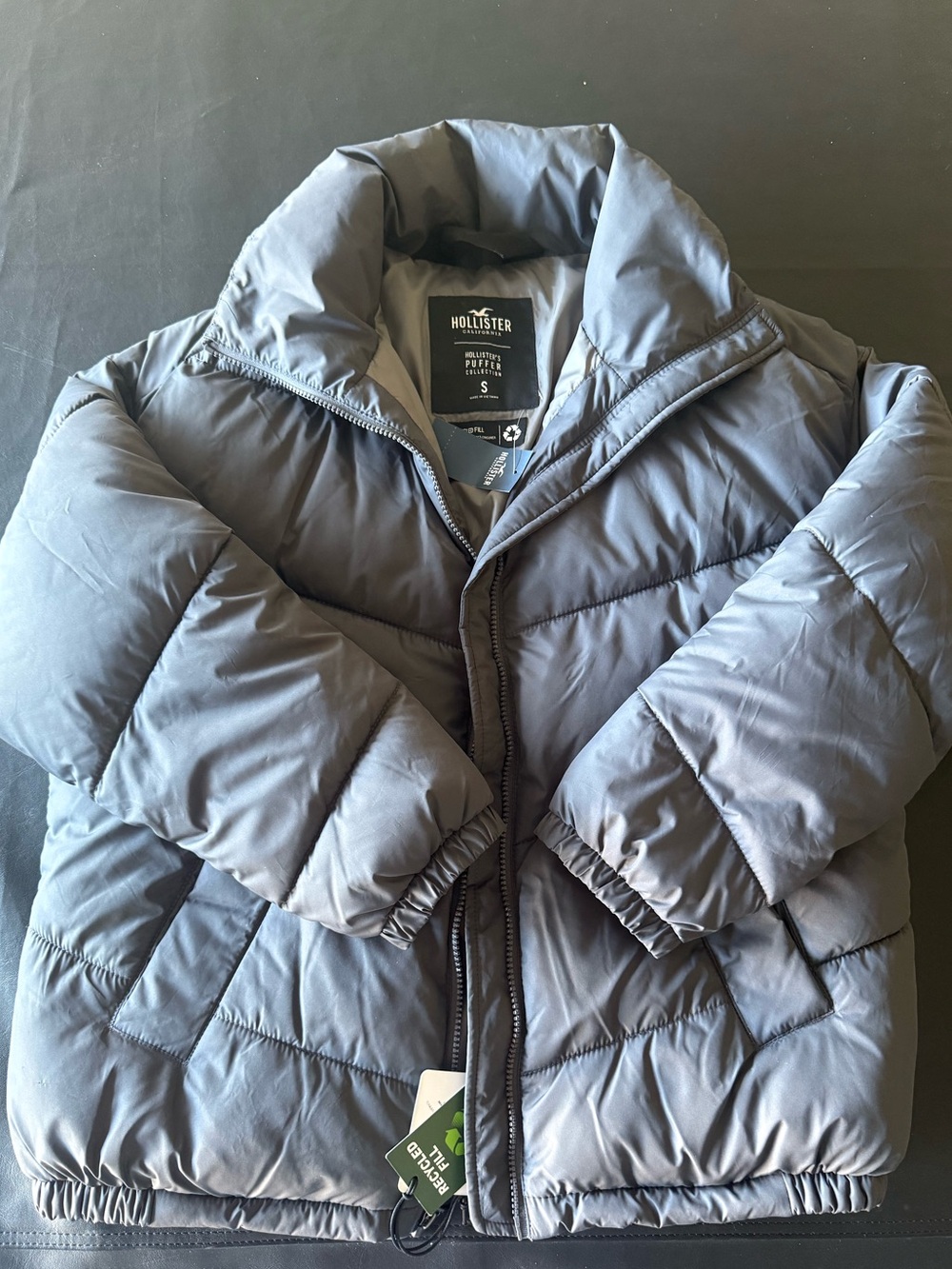 Hollister Gray Puffer Jacket